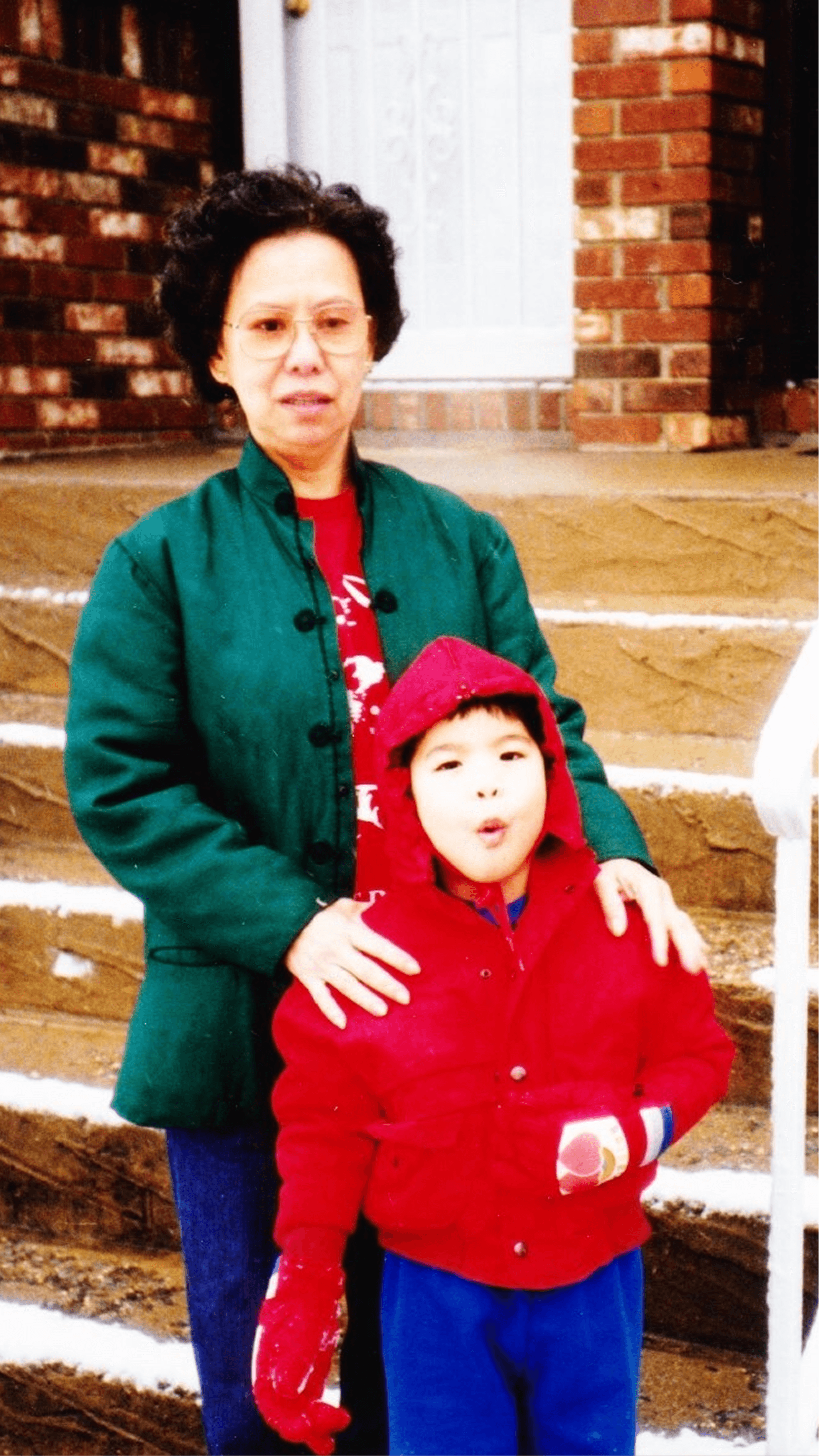 Allen with his grandmother