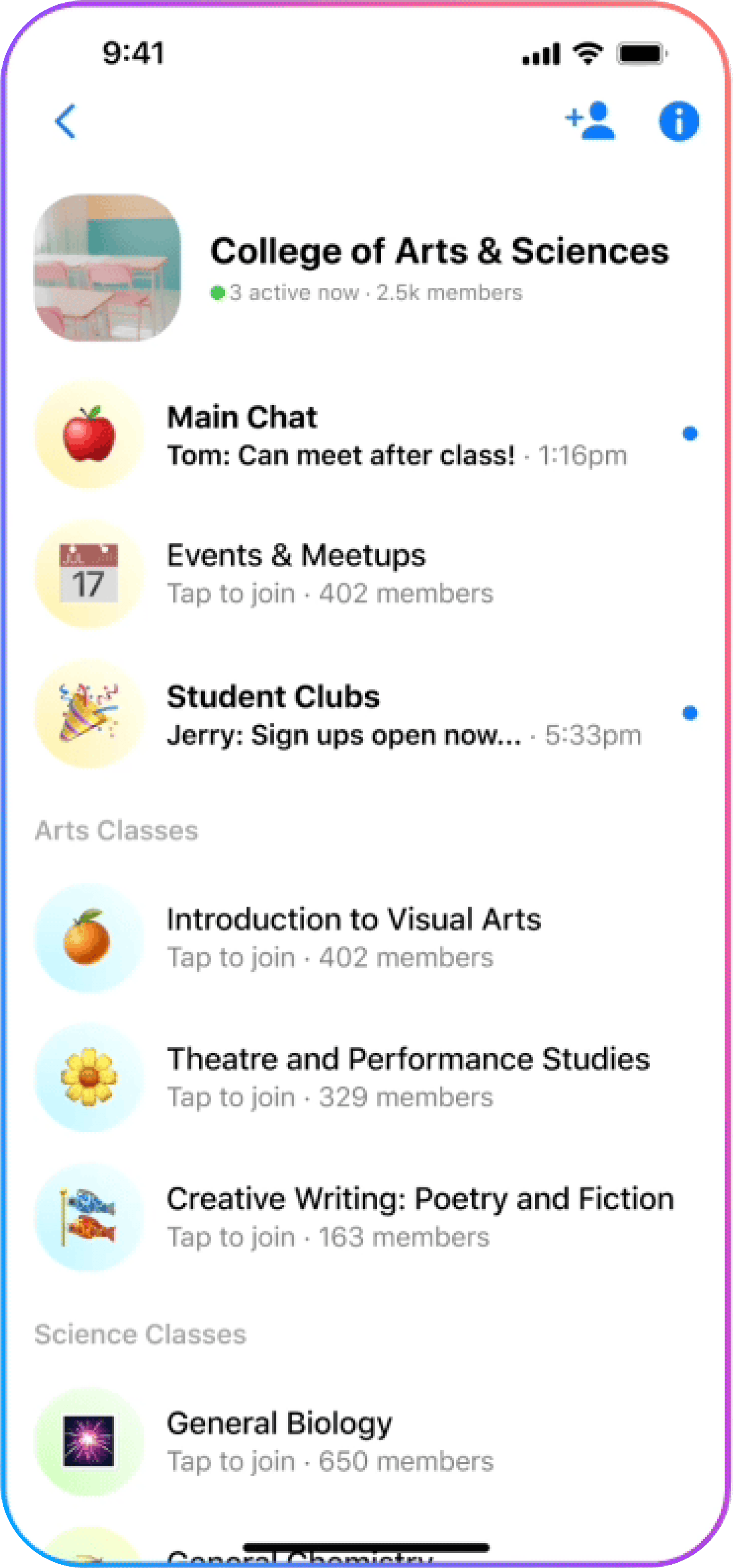 Messenger Communities discoverability and onboarding flow